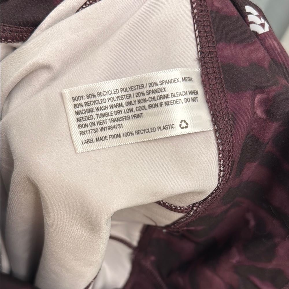 All In Motion Purple Leopard Pattern Leggings - Picture 6 of 6